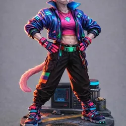 Cyberpunk Catfolk, female - TTRPG Star Jammer Finder