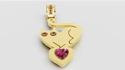 Geometric Pendant 3D Print Model in Pendants 581129