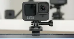 GoPro webcam clip mount for LG monitor