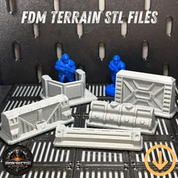 Industrial Sci-Fi Barricade Scatter Terrain