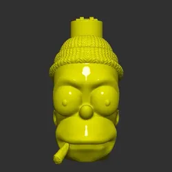 LIGHTER COVER CLIPPER HOMER SIMPSON SMOKING LIGTHER COVER .COVER TO PERSONALIZE YOUR LIGHTER -CLIPPER- HIGH DEFINITION FILES 3D-PRINTING