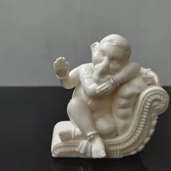 Lord Ganesha Murti STL | Sitting Ganpati Idol | High-Detail 3D Printable Statue for Resin & FDM