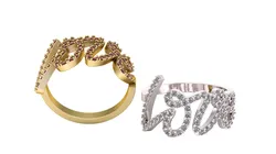 Love statement ring 3D Print Model in Rings 578984