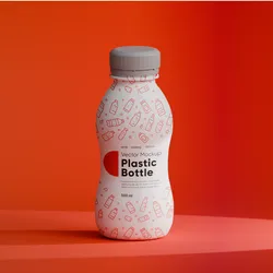 Small bottle of yogurt