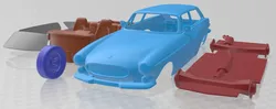 Volvo P1800 1973 Printable Car 3D Print Model in Automotive 580880