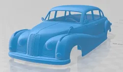 501 Saloon 1952 Printable Body Car 3D Print Model in Automotive 494551