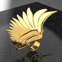 ANGEL WING BIG RING RENDERING