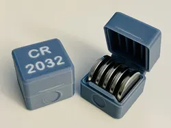CR2032 Box for 5 Cells – Print-in-Place