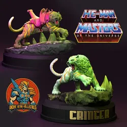 Cringer Battle cat from He-Man STL 3d printing collectibles by CG Pyro fanarts 3D Print Model in Figurines 471095