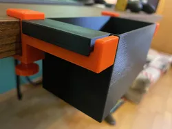 Desk mount trash box