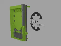Gear Pinball - The first full functional 3d printed gear pinball.