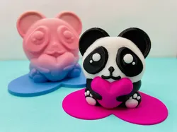 Panda with Heart