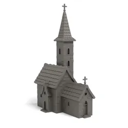 Props & Terrain STL Download - Small churchby 3D Everything