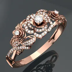 ROSE 18K GOLD BANGLE