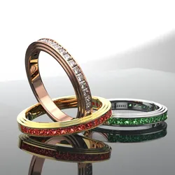 SQUARE GEMSTONE 18K GOLD RING SETUP