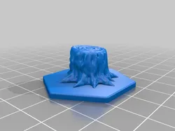 Tree Stump on Hex Base