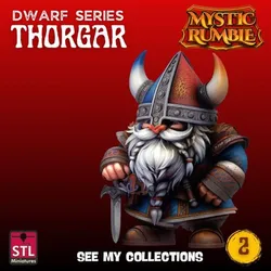 Warrior Dwarf Series STL – Second Character Collectible 3D Printable Miniature