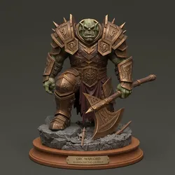 3D printer bestanden | 3MF | Orc Warlord