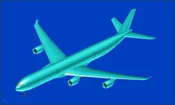 Airbus A340-600 Aircraft Solid Assembly Model Free