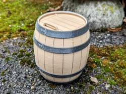 Barrel with Hinged Lid