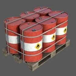 Barrels on a Pallet