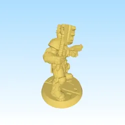 Characters & Creatures STL indir - post apo boss warrior - HGS67