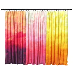 Curtains on a metal cornice