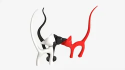Decorative Ceramic Cats Set