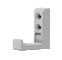 Foldable Wall Hook - Extended Slot Mod | Print in Place