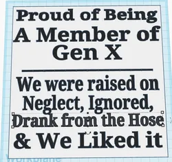 Gen X Sign