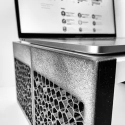 Ikea's Billy Macbook Pro Voronoi Shelf Insert for Eket