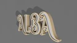 Letrero Alba