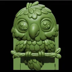 Other STL indir - Extendable Parrot Book shelf End - Cadfilez