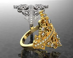 ROYALTY DIAMOND GOLD RING