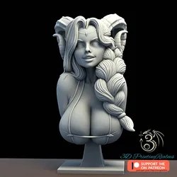 Sculptures & Artworks STL Descărcare - Faun bust - 3DprintingRealms