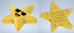 Starfish learning bath toy for kids