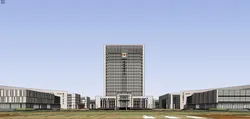 SU model of office building in modern administrative center