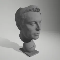 3D printer bestanden | 3MF | Elon Musk Pencil Office Case Decoration Realistic Bust