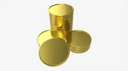 Blank coin stack