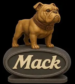 Bulldog Mack Truck STL - Classic Logo for 3D Printing