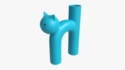 Ceramic Cat Vase