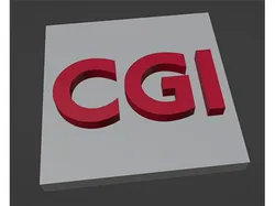 CGI company logo model