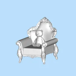 Doll Rabbit Doll 03 Doll Seat 1/64 Scene Digital Model