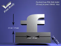 ​Facebook with holder -  Small size