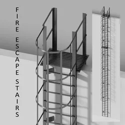 Fire escape staires