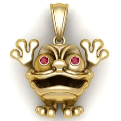 Gold Ruby Frog Pendant – iPawniShop