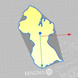 Guayanaa, outline map, outline map