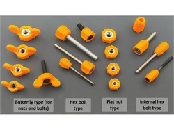 Handles for M3 to M6 bolts and screws
