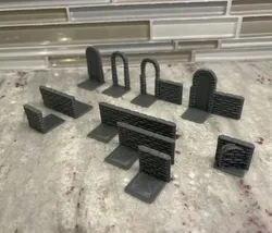 Lightweight HeroQuest Dungeon Walls and Doors