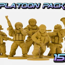 MENA Insurgent Infantry Platoon (15mm+) (Multipart)